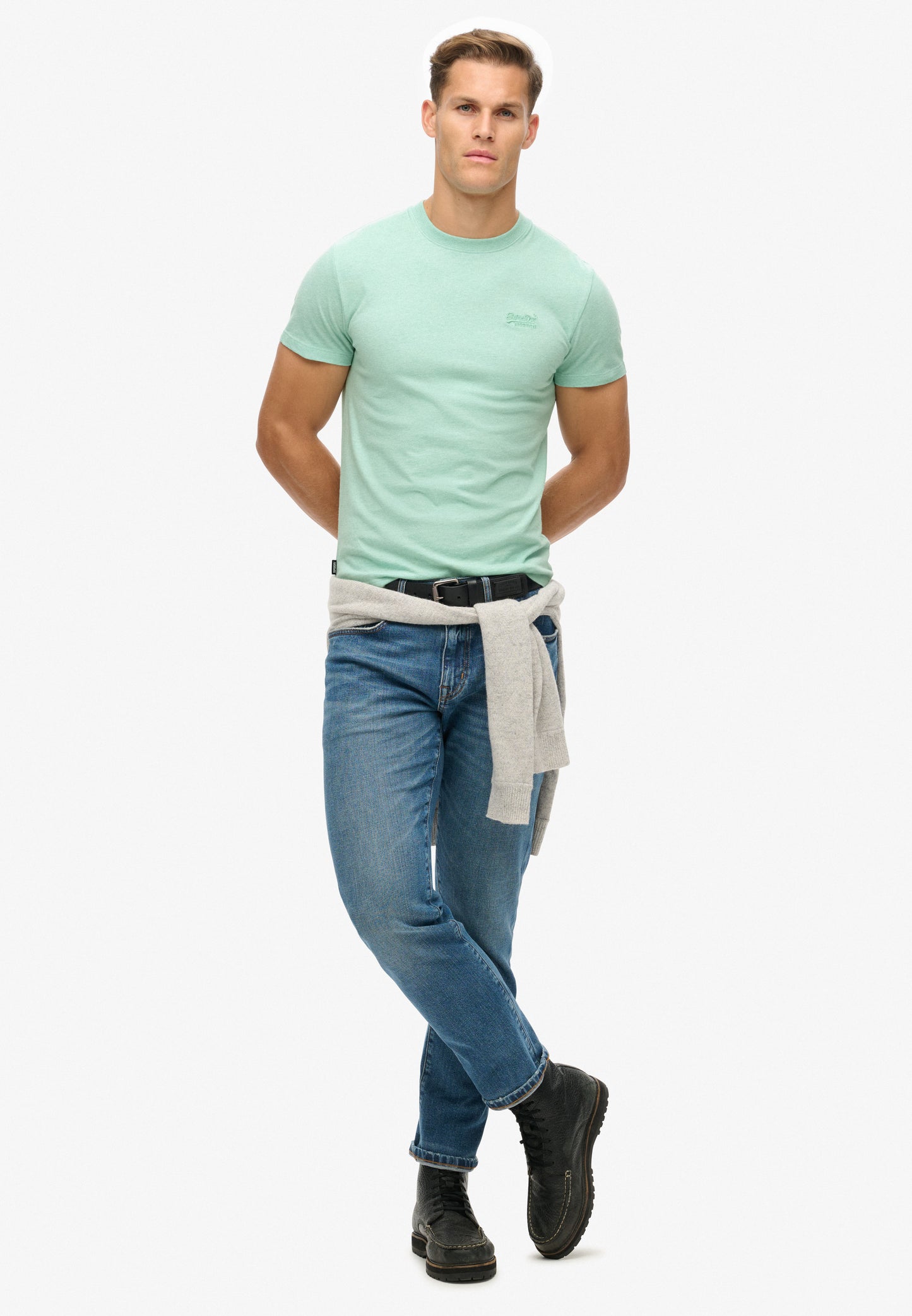 Essential T-Shirt aus Bio-Baumwolle mit Logo