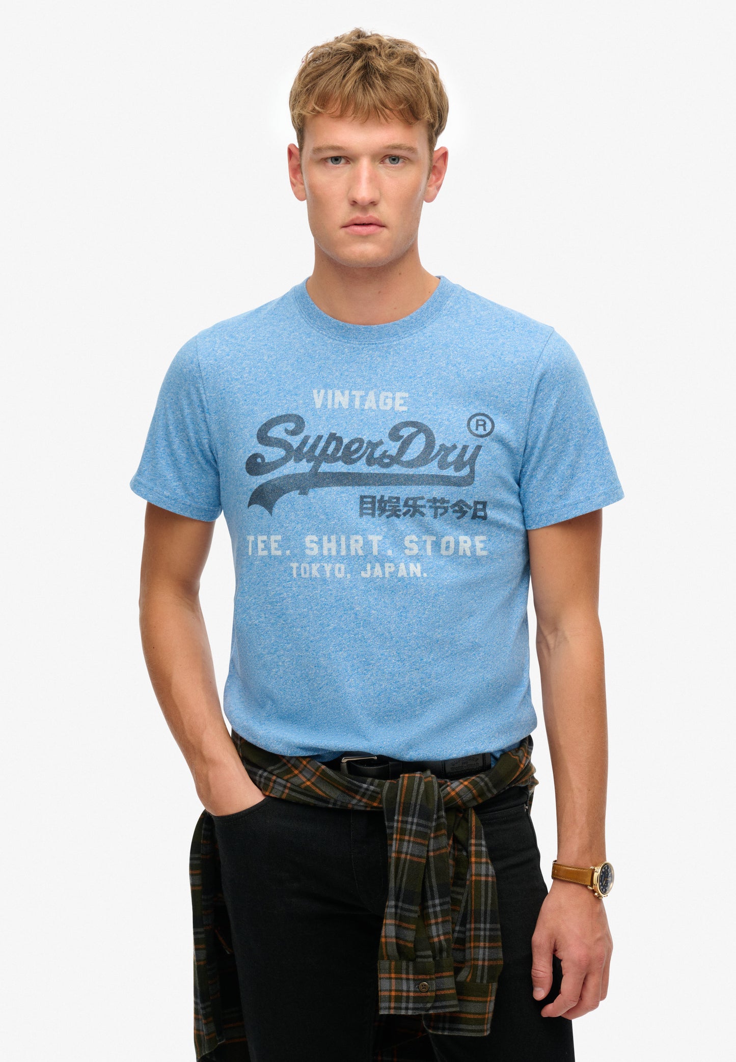 Klassisches, lässiges T-Shirt mit Vintage-Logo