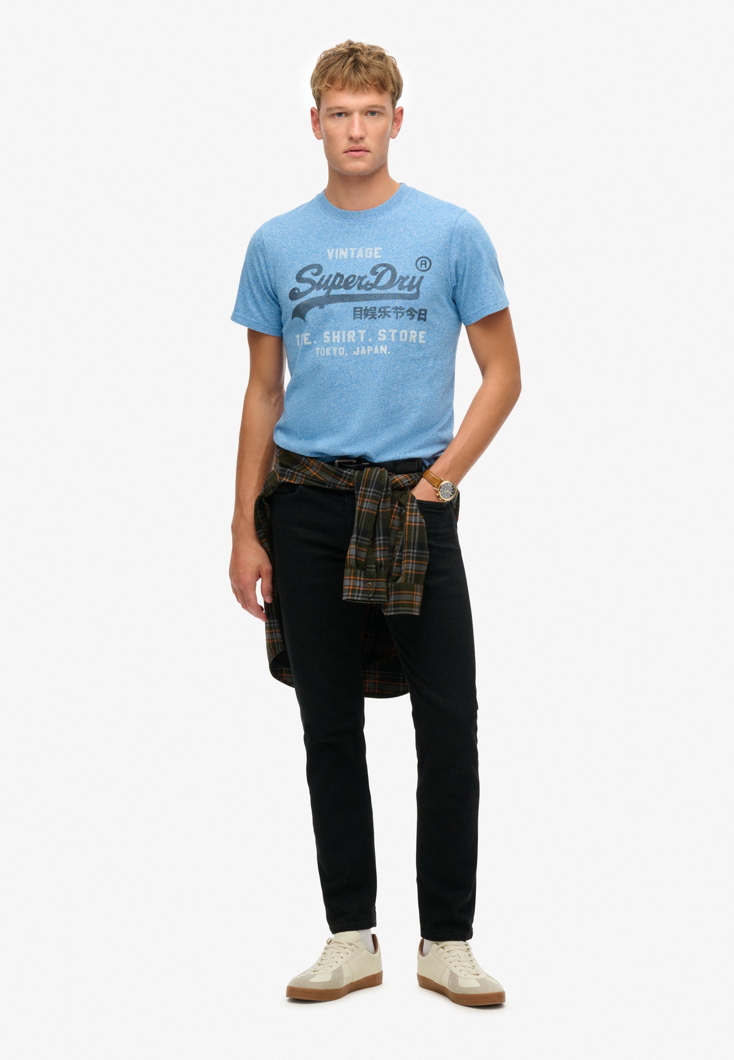 Klassisches, lässiges T-Shirt mit Vintage-Logo