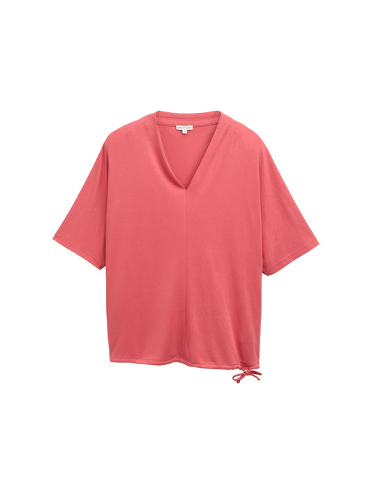 Plus Size - T-Shirt mit V-Ausschnitt