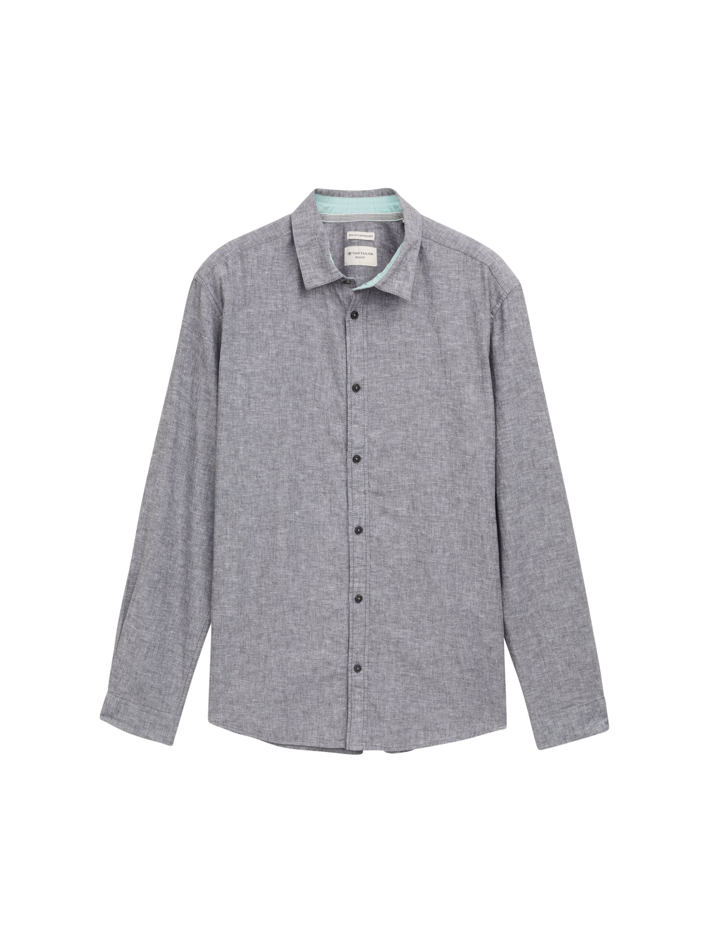Regular Fit Hemd mit Leinenanteil