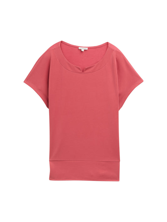 T-Shirt aus Materialmix