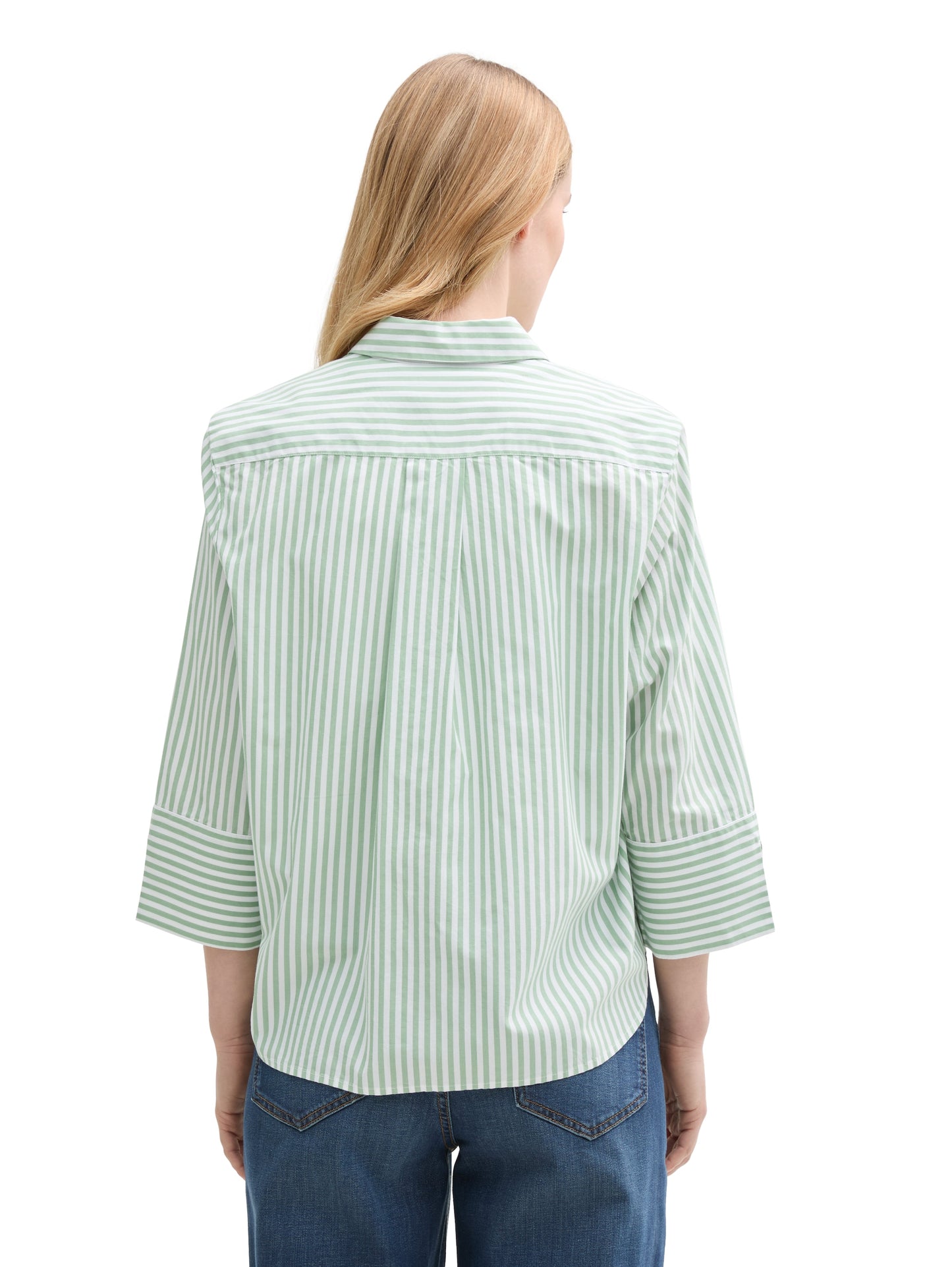 Loose Fit Bluse mit Streifenmuster