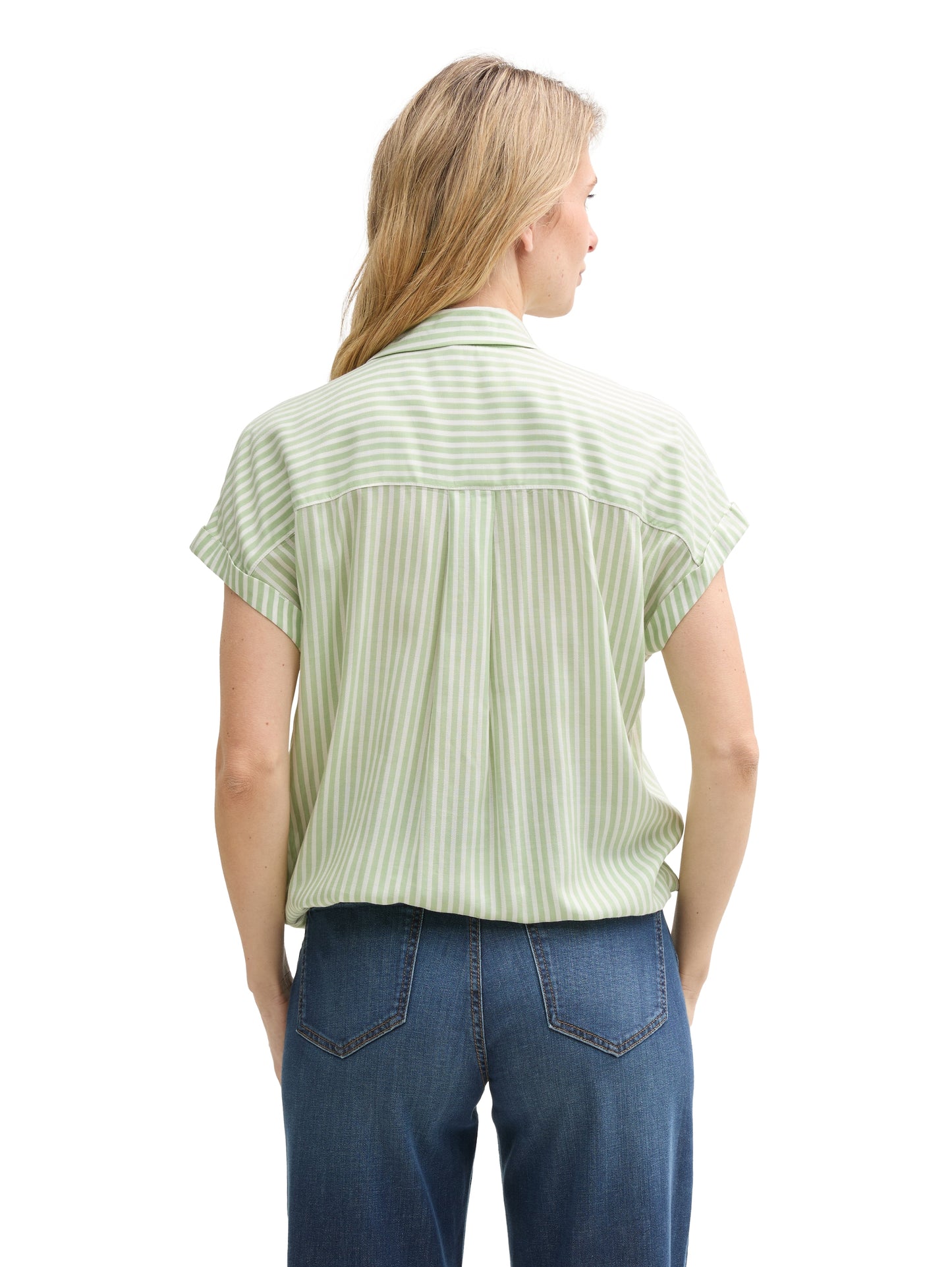 Loose Fit Bluse mit Streifenmuster