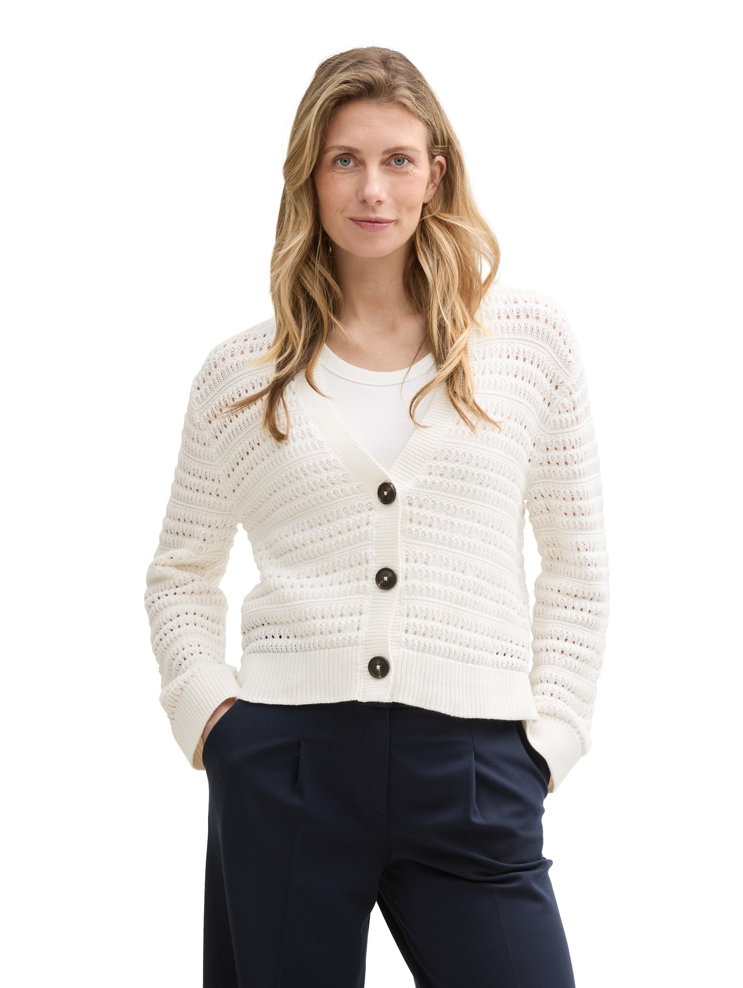 Cardigan mit V-Ausschnitt