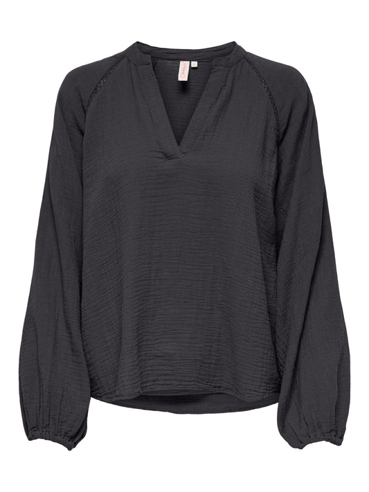ONLTHYRA LIFE LS V-NECK TOP NOOS WVN