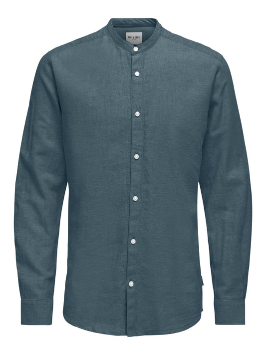 ONSCAIDEN LIFE LS SOLID LINEN MAO NOOS