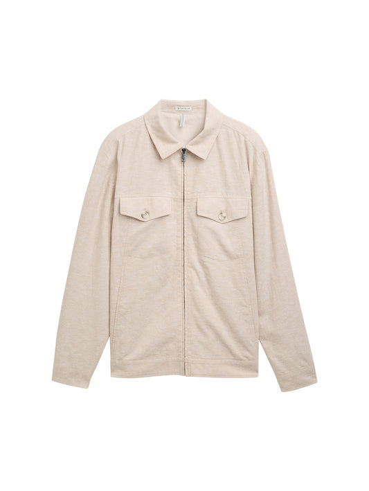 Overshirt mit Leinenanteil