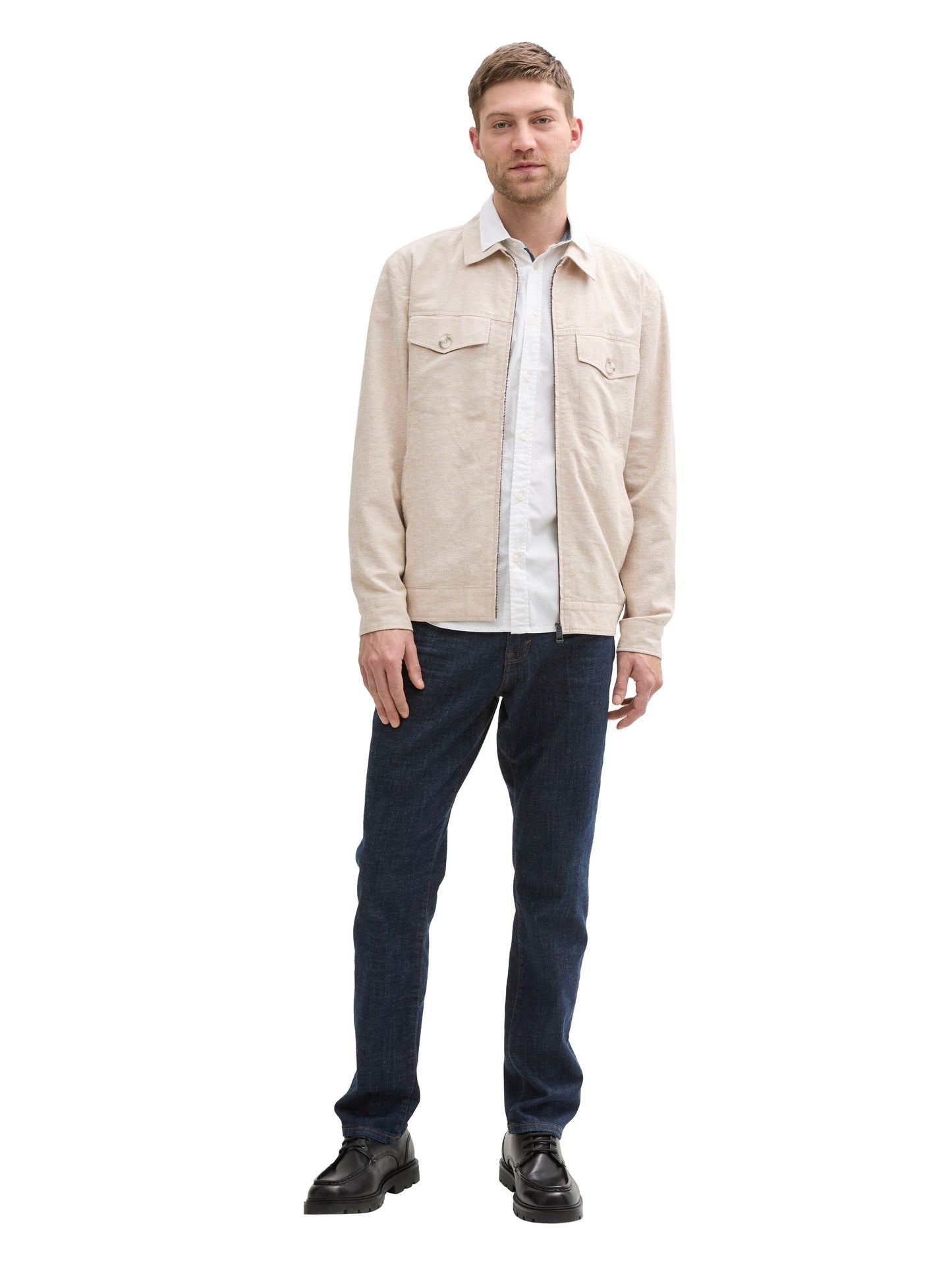 Overshirt mit Leinenanteil