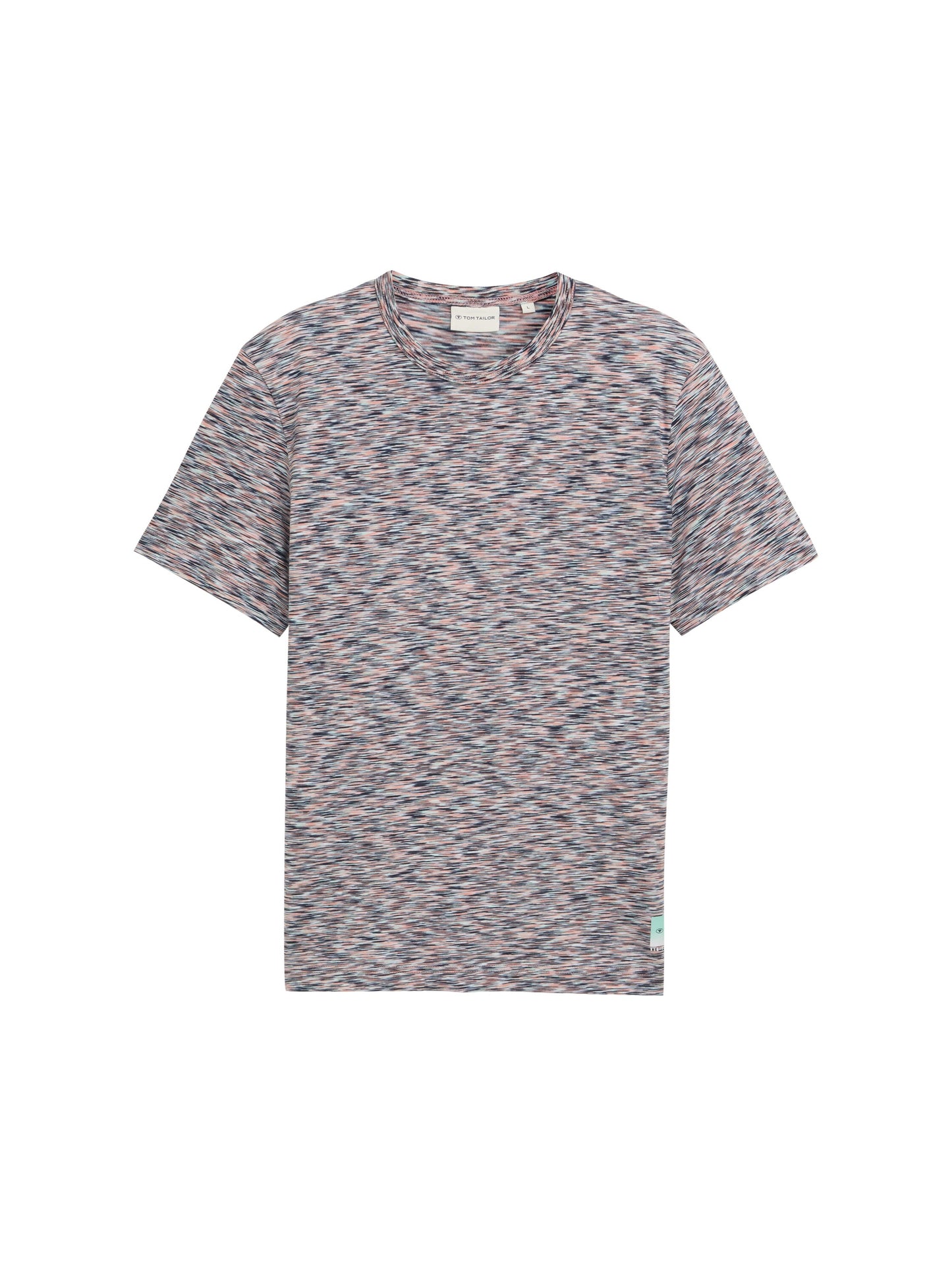 T-Shirt in Melange-Optik