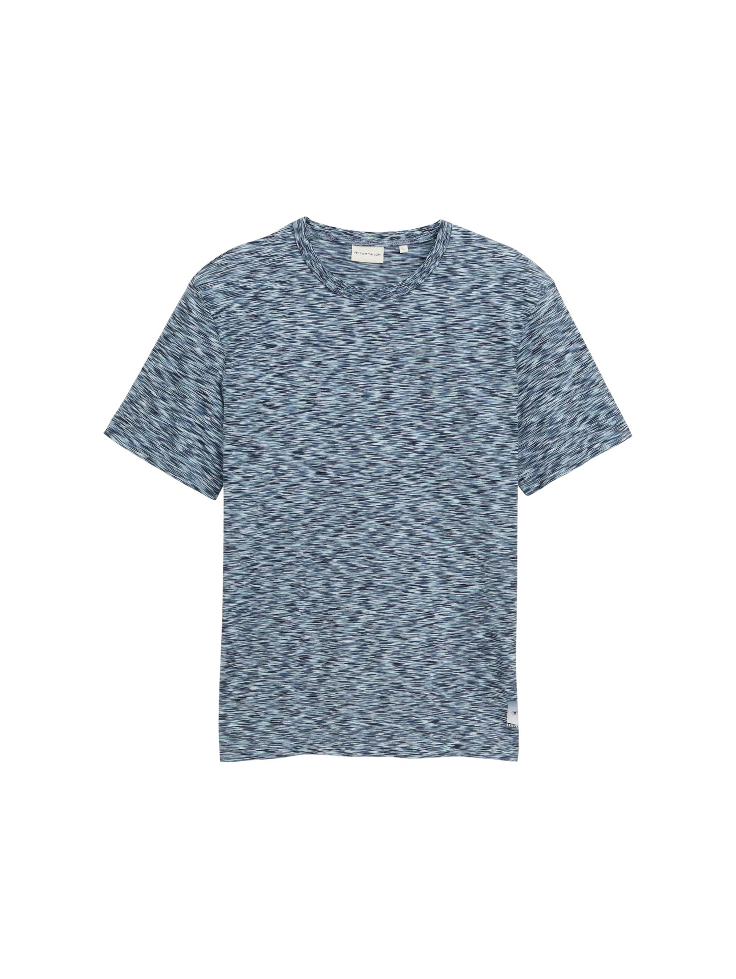 T-Shirt in Melange-Optik