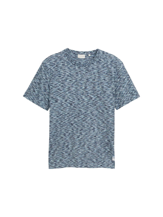 T-Shirt in Melange-Optik