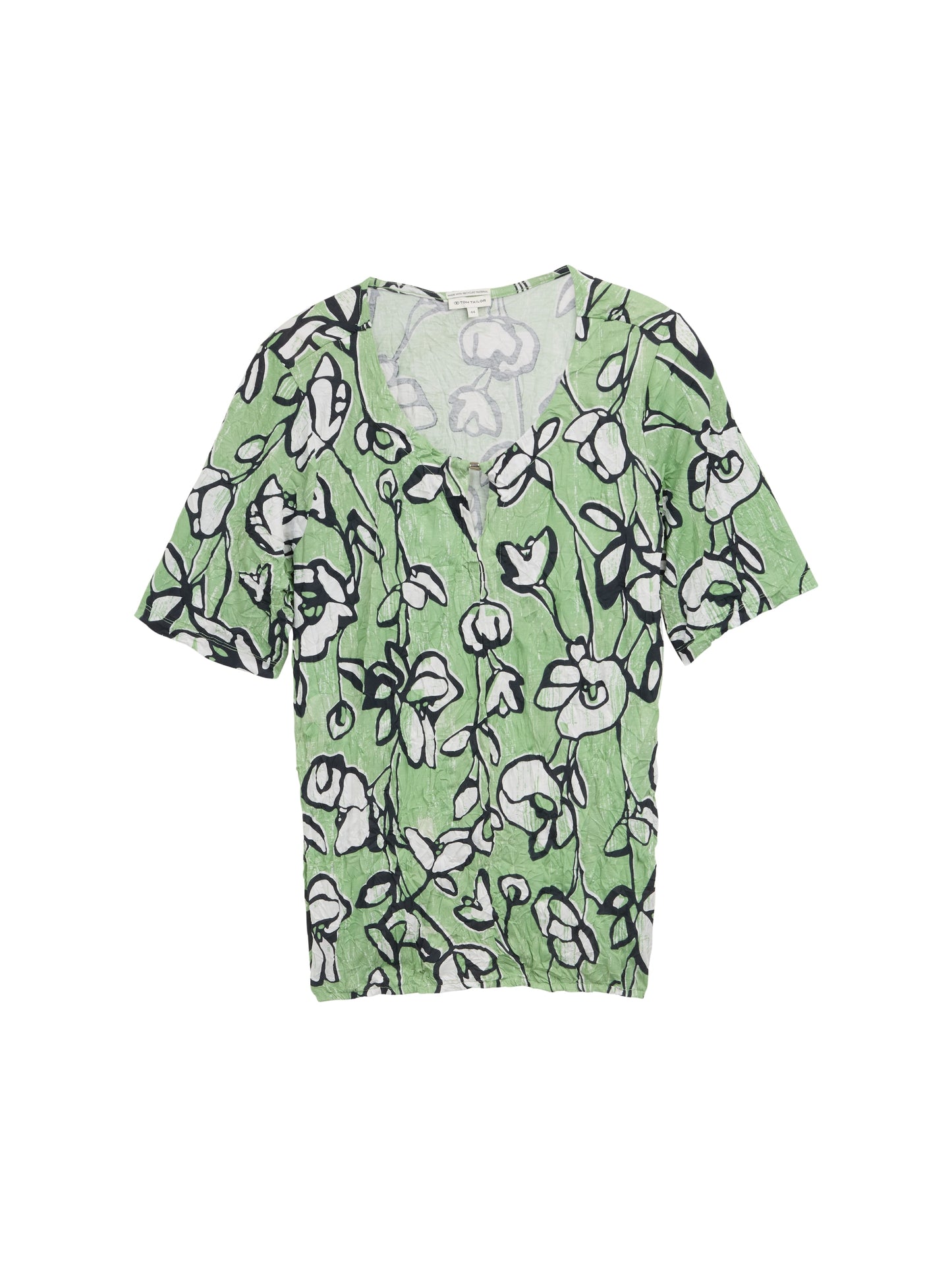 Plus Size - T-Shirt in Knitter-Optik