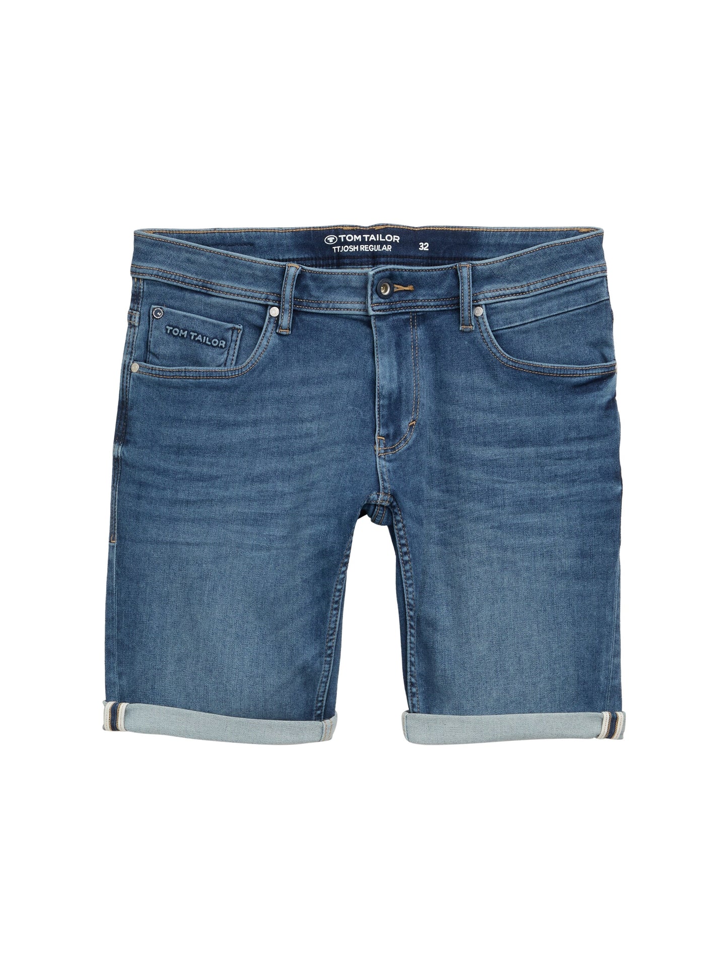 TTJOSH Regular Slim Jeans Shorts mit Superstretch
