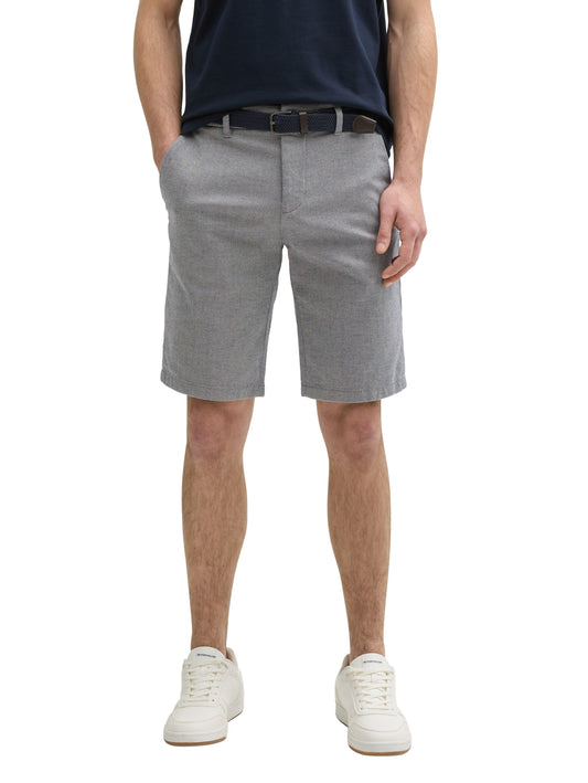 Stretch Slim Chino Shorts mit Gürtel