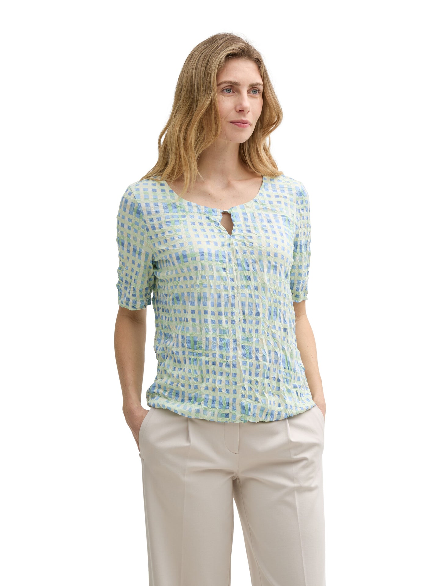 Crinkle Blusenshirt