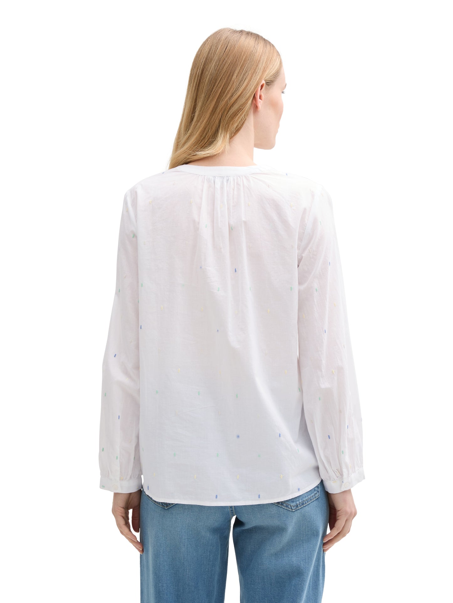 Bluse mit leichten Ballonärmeln