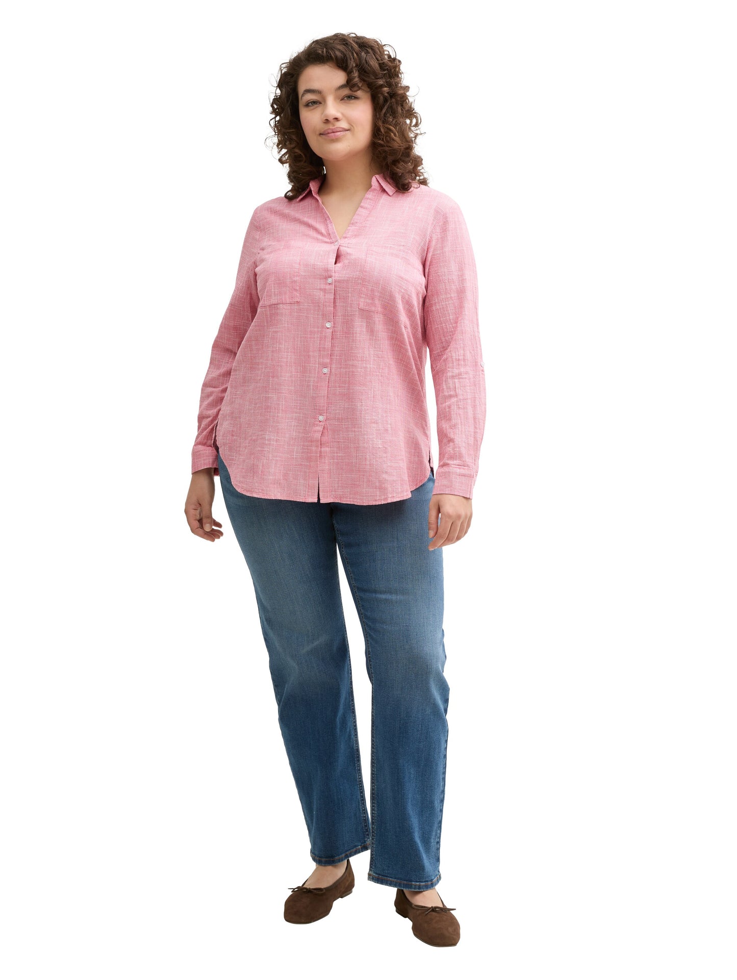 Plus Size - Strukturierte Bluse