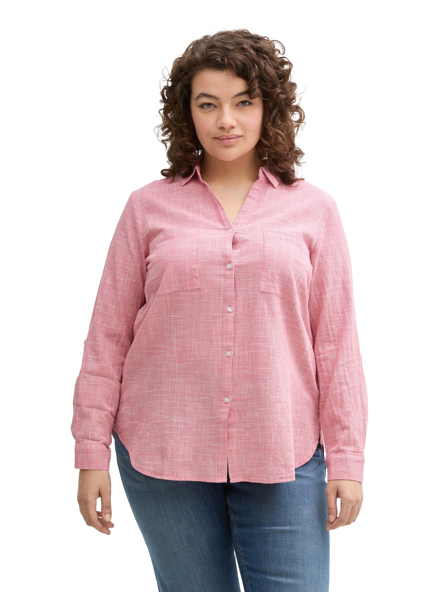 Plus Size - Strukturierte Bluse