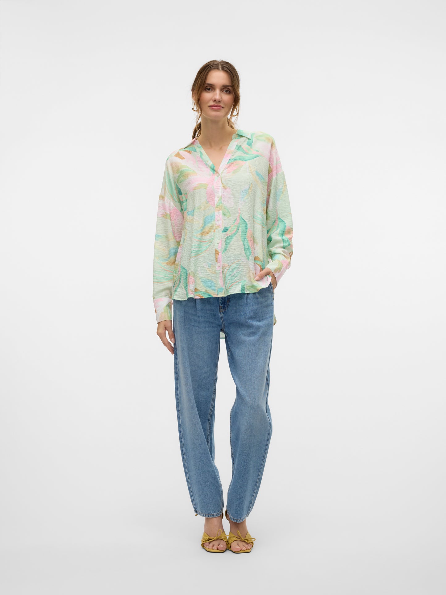 VMJOSIE LS OVERSIZE SHIRT WVN GA