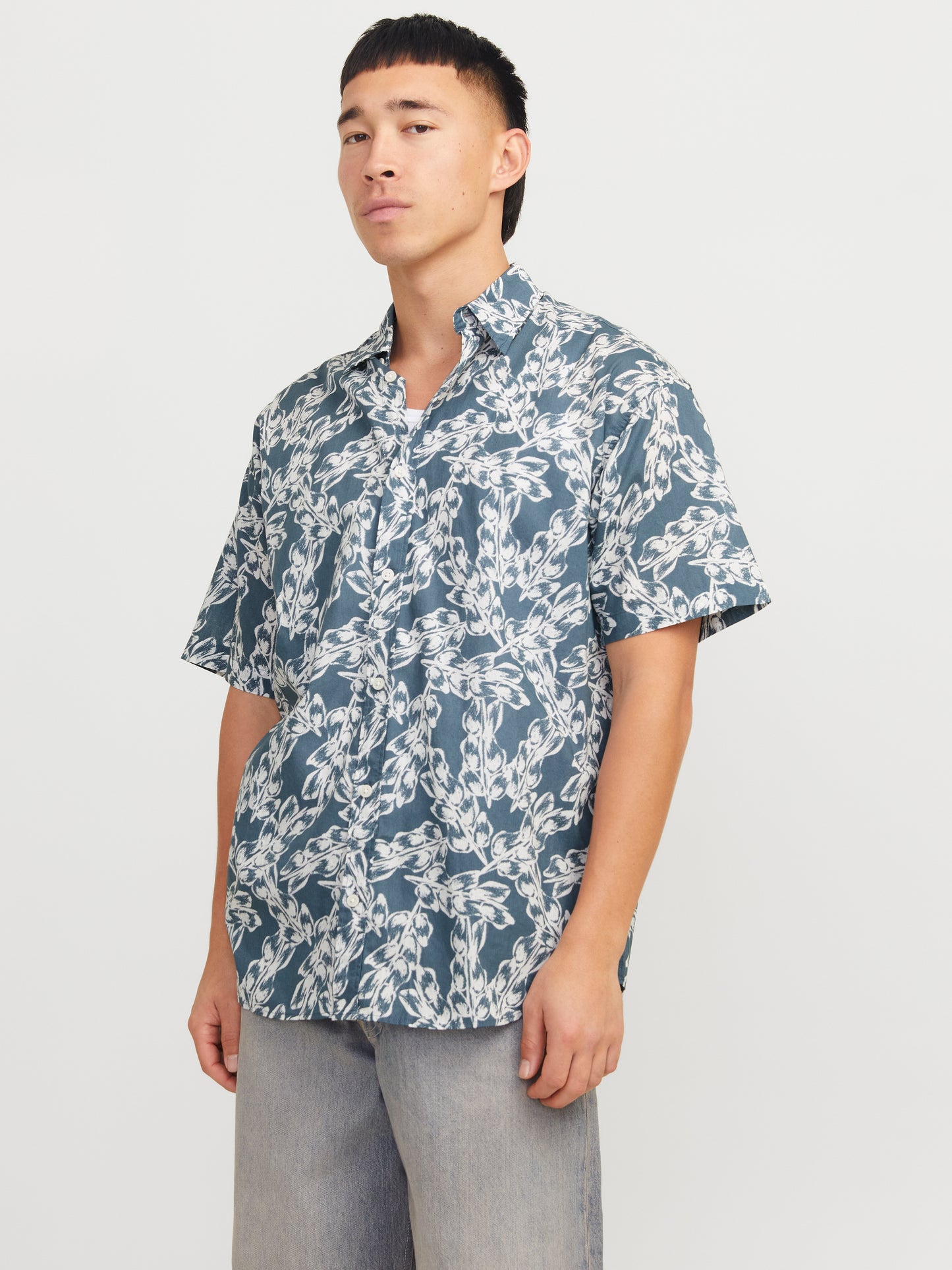 JORJOSHUA SPLIT AOP SHIRT SS LN