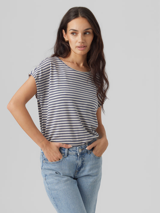 VMAVA SS TOP STRIPE JRS NOOS