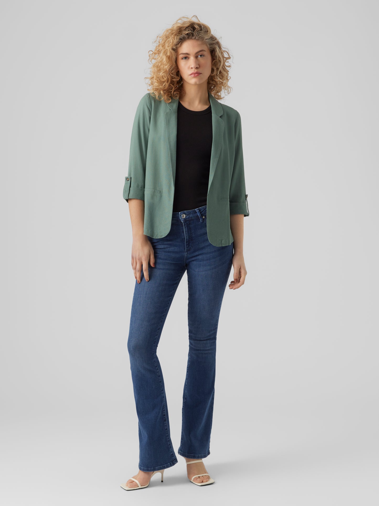 VMJESMILO 3/4 LOOSE BLAZER WVN GA NOOS
