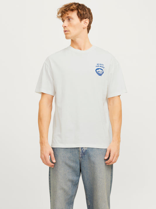 JJCHARGE PRINTED TEE SS CREW NECK LN