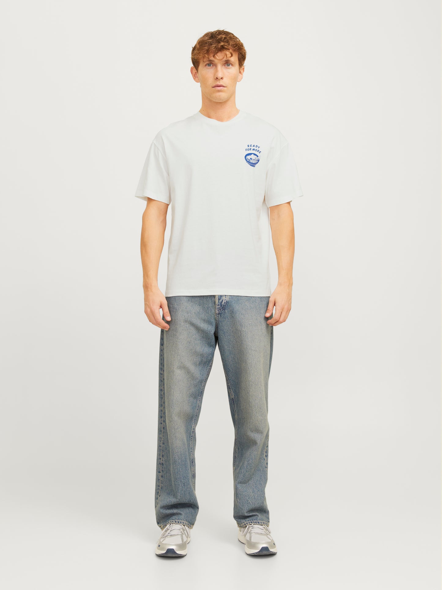 JJCHARGE PRINTED TEE SS CREW NECK LN
