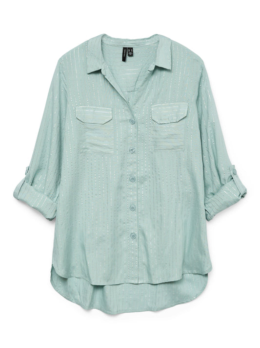 VMBUMPY LS GLITTER SHIRT WVN GA NOOS