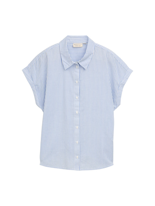 Loose Fit Bluse mit Streifenmuster