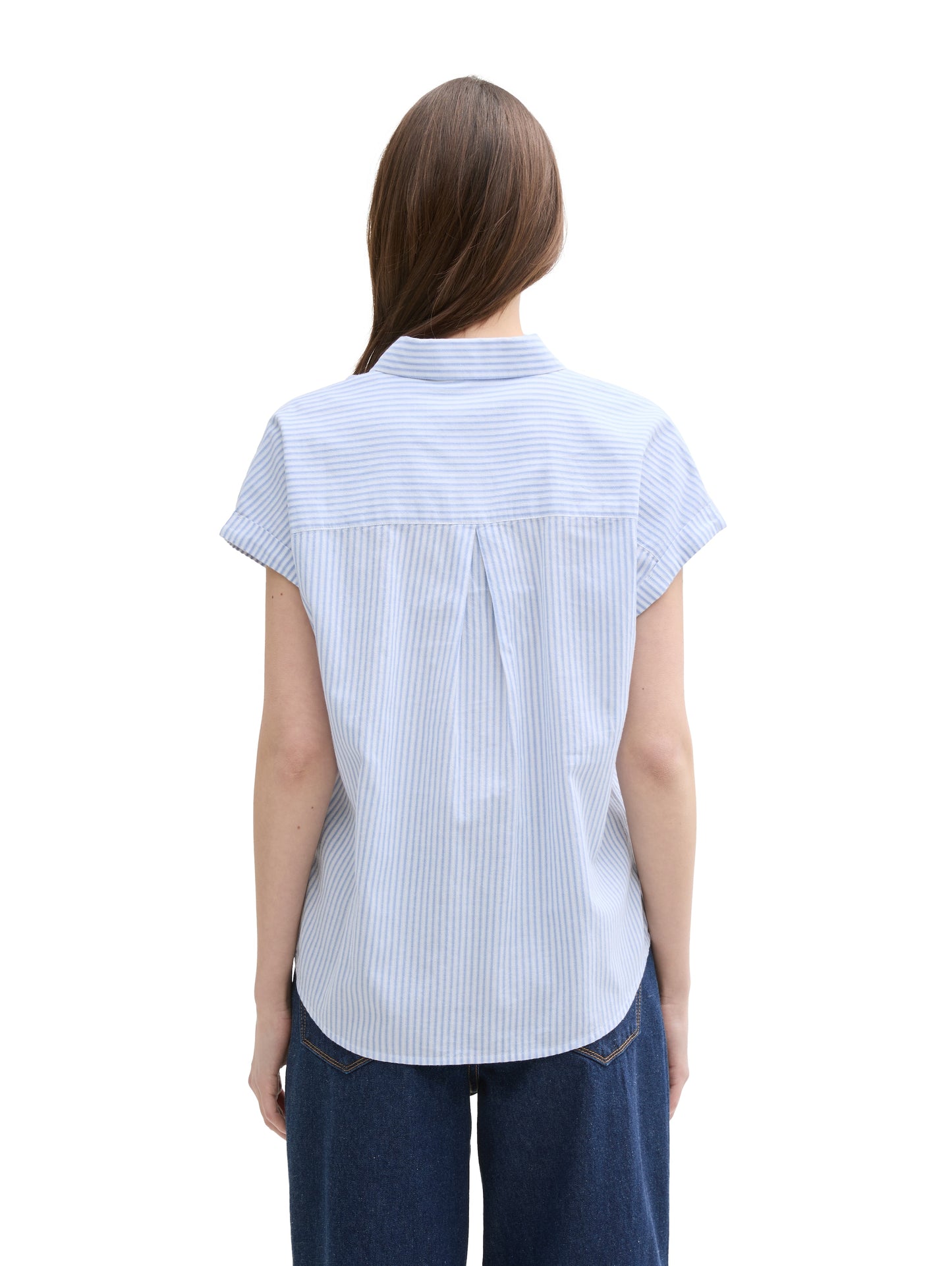 Loose Fit Bluse mit Streifenmuster