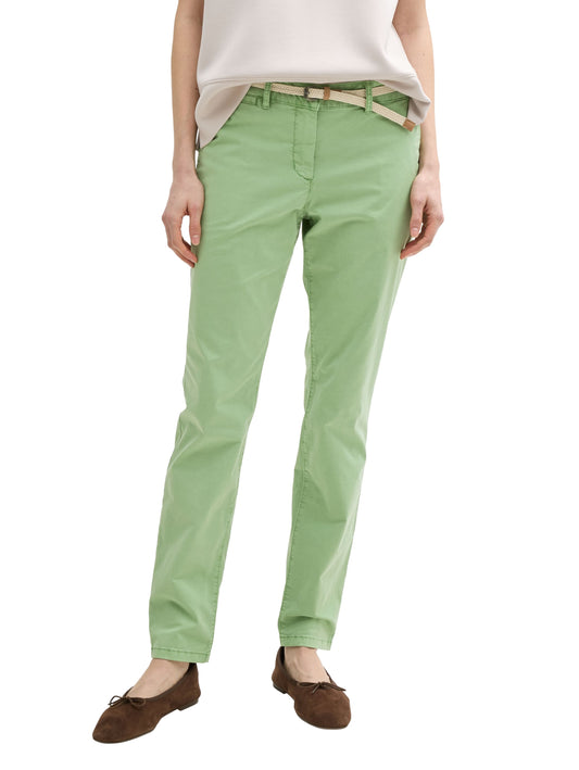 Slim Chino Hose mit Gürtel