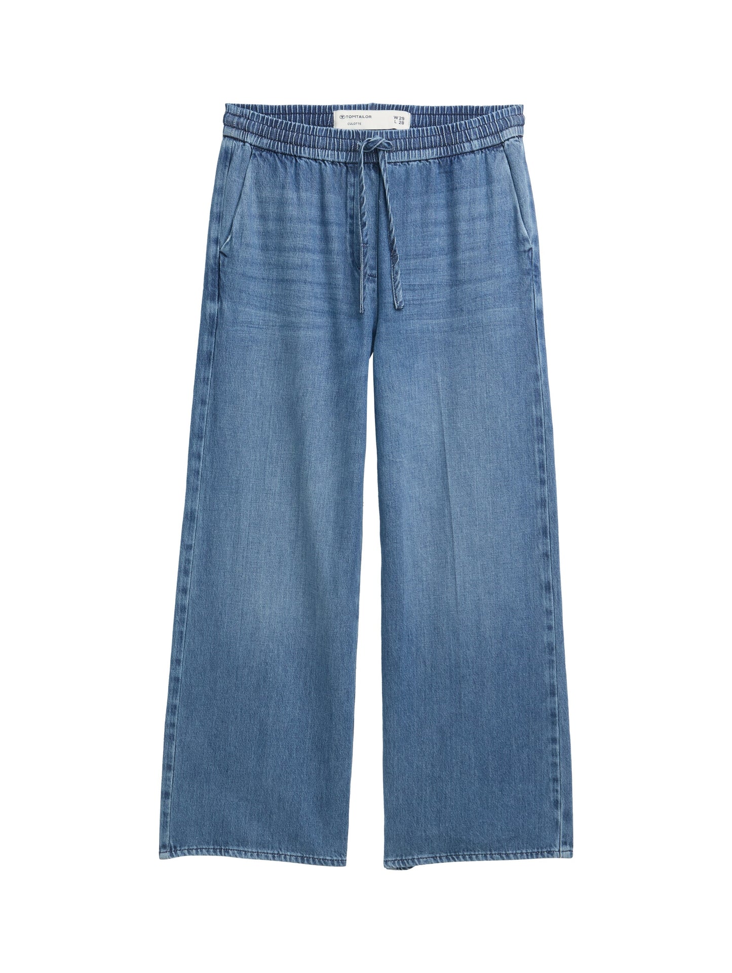 High Waist Culotte Jeans