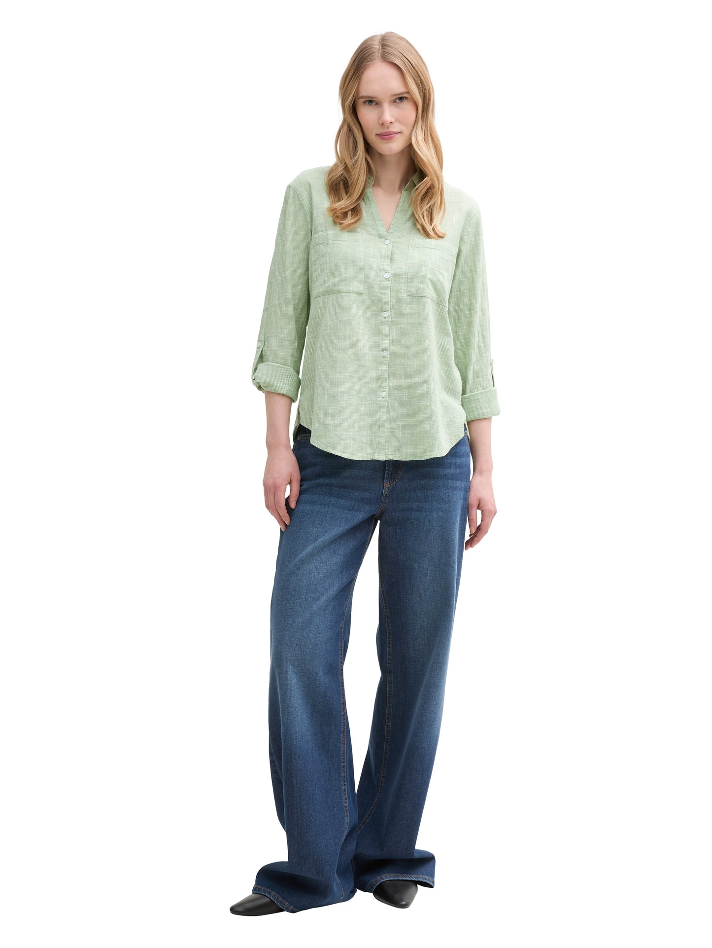 Bluse mit Brusttaschen