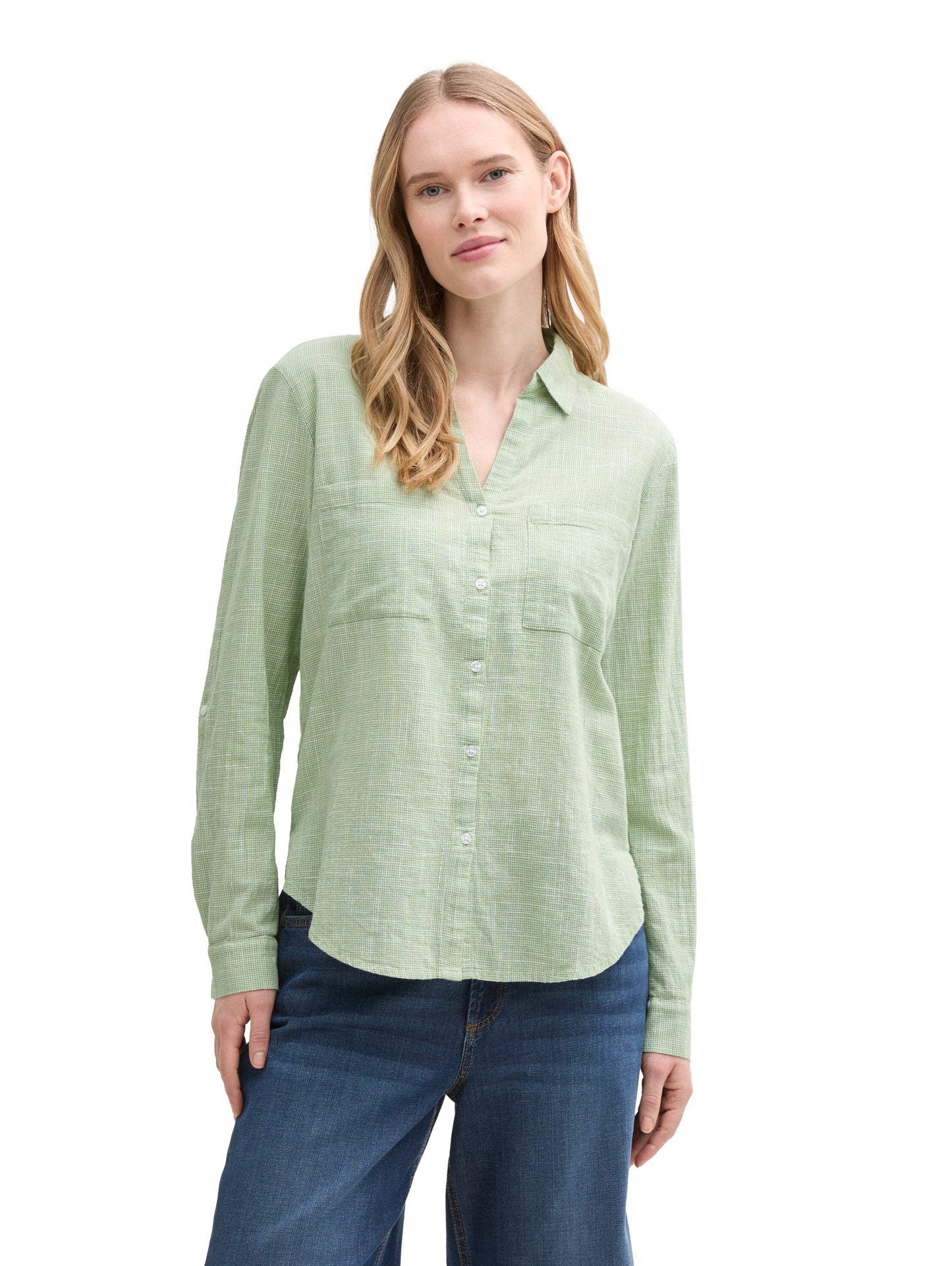 Bluse mit Brusttaschen