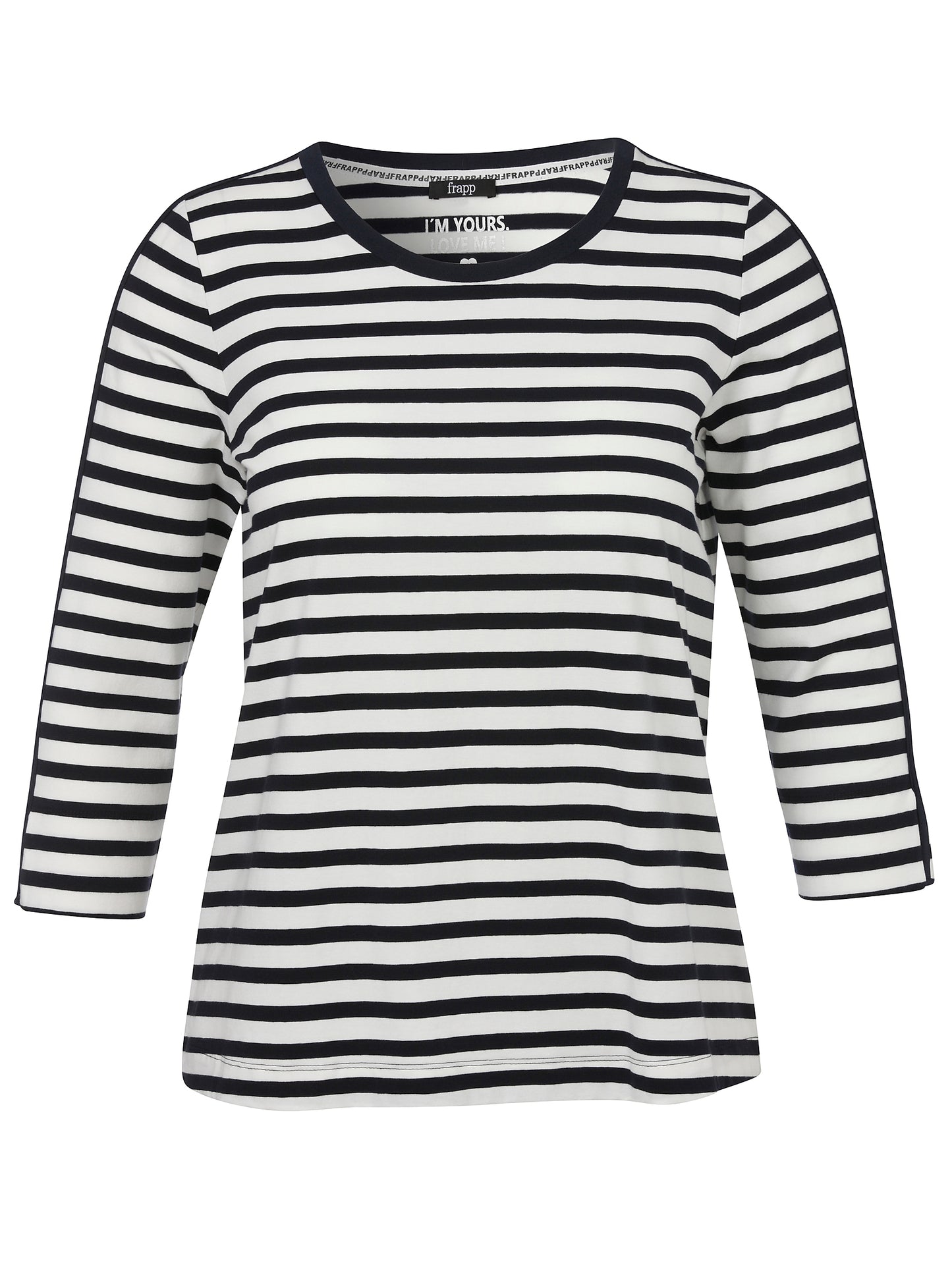 T-Shirt Rundhals 3/4 Arm Ringel