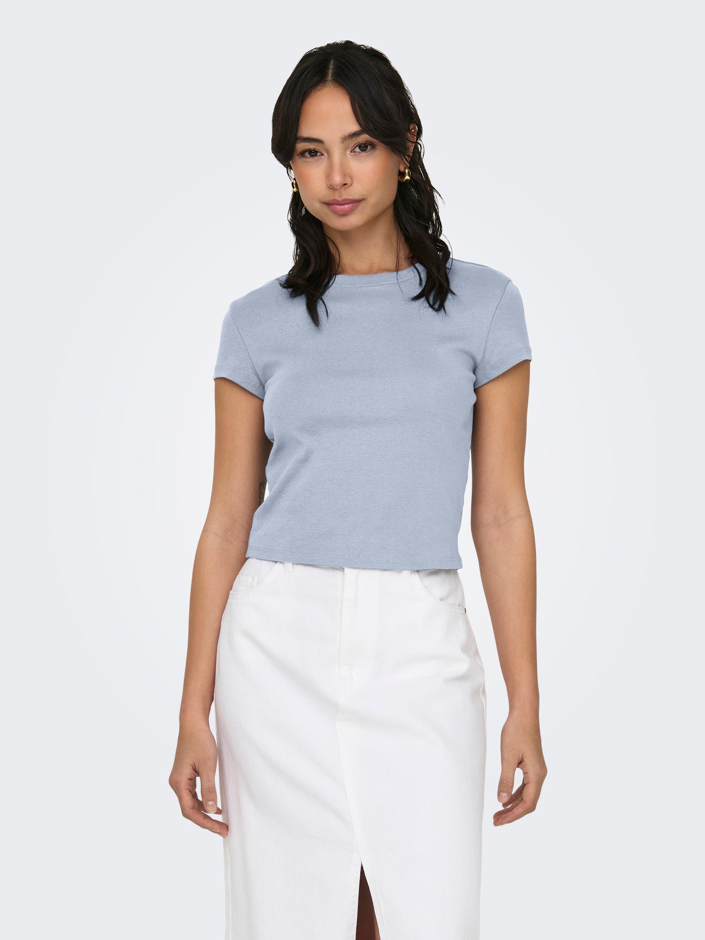 ONLELINA S/S O-NECK SHORT TOP JRS NOOS