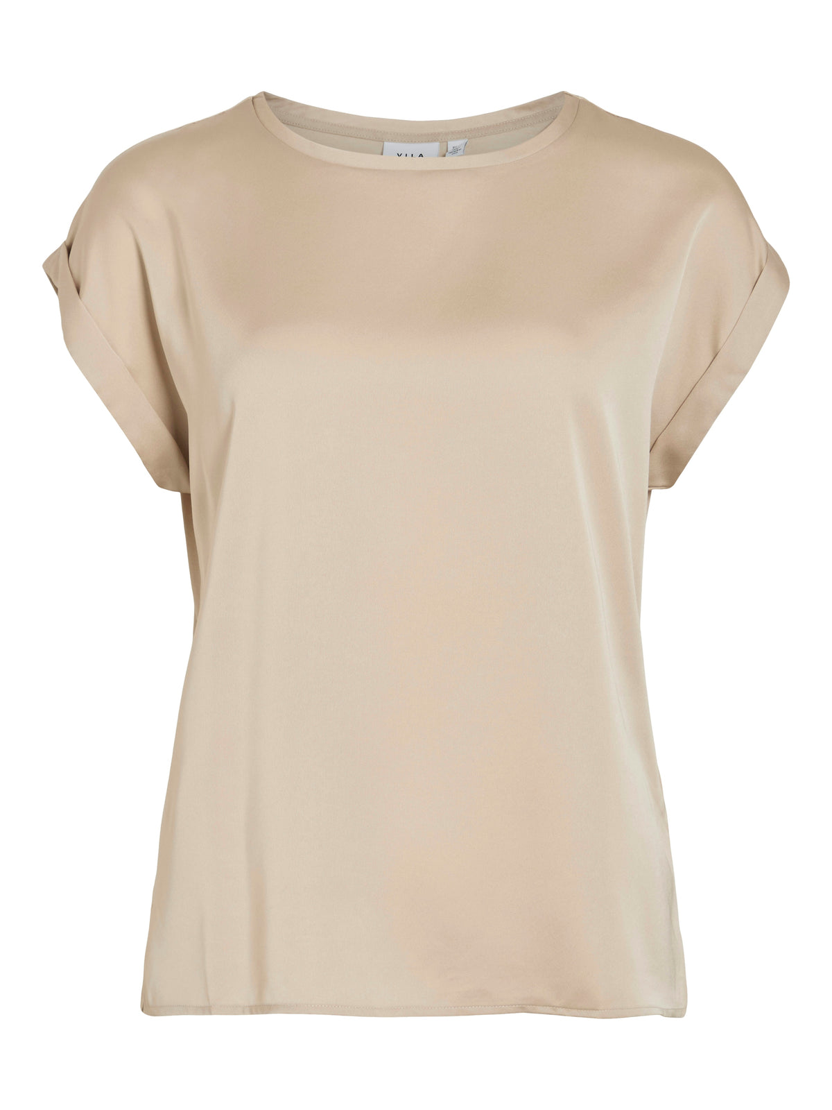 VIELLETTE S/S SATIN TOP - NOOS