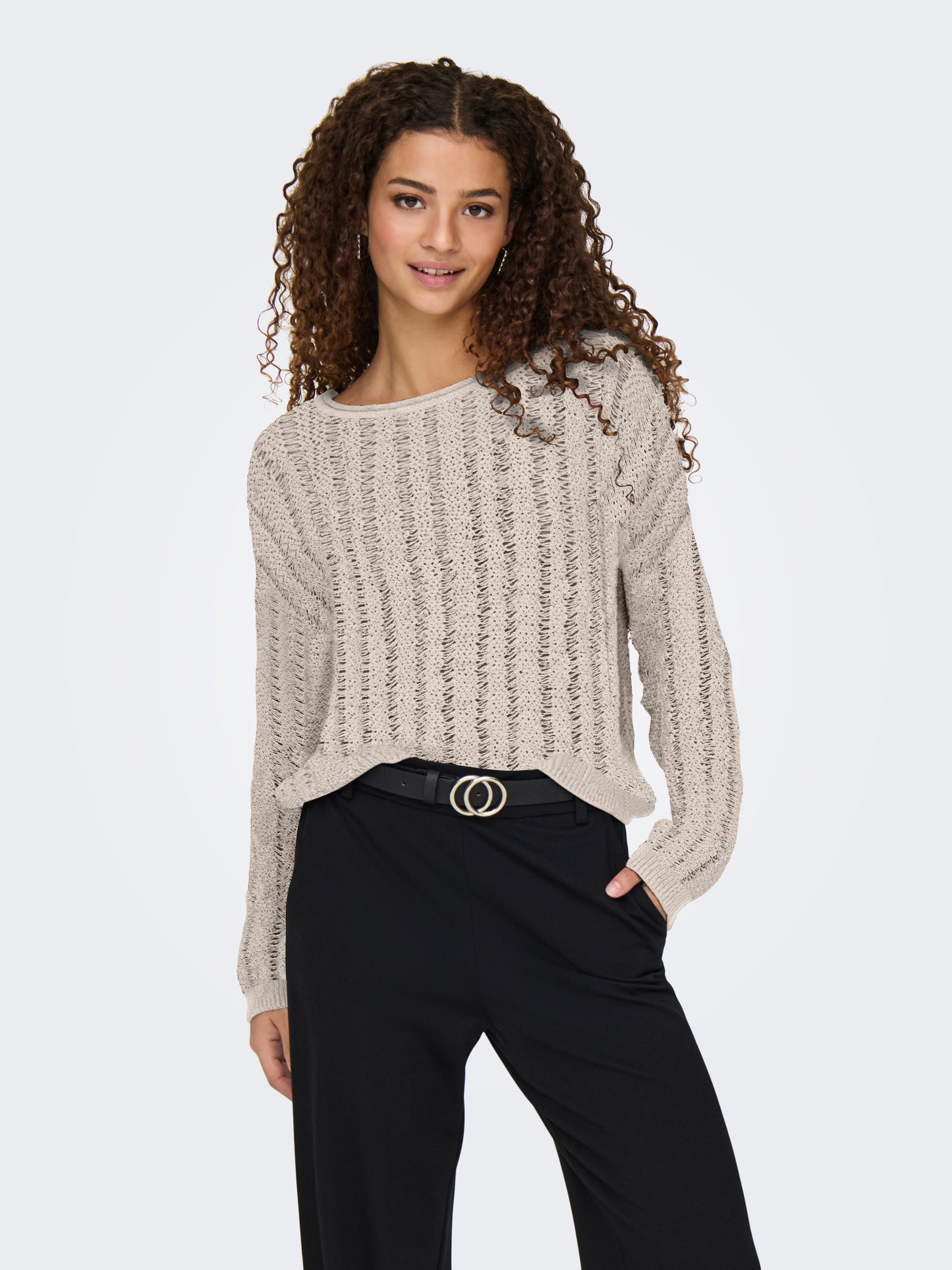 ONLCAPRI LS O-NECK CC KNT