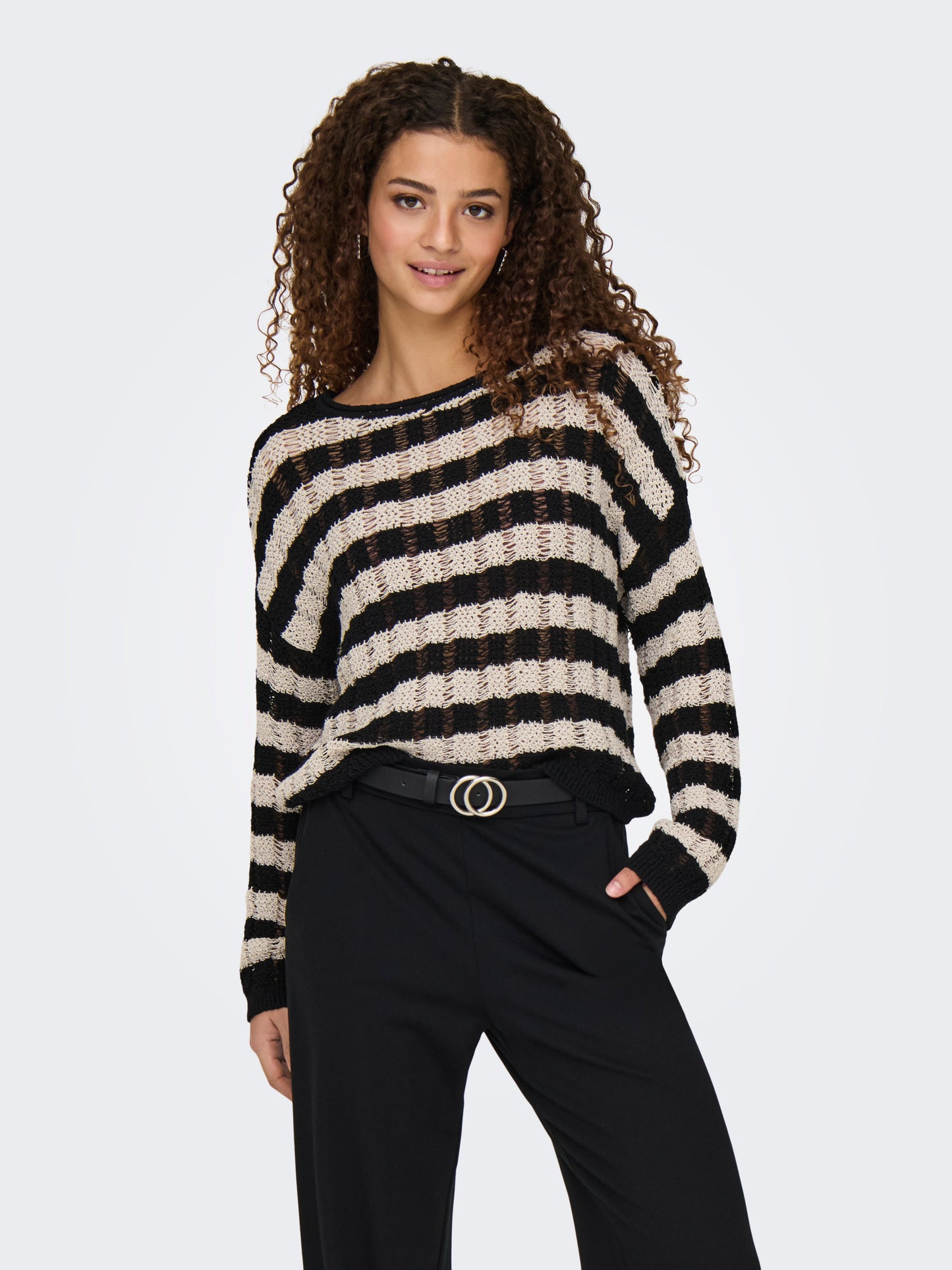 ONLCAPRI LS O-NECK CC KNT