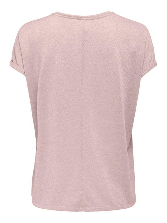 ONLAMBER LIFE S/L O-NECK SHINE TOP JRS
