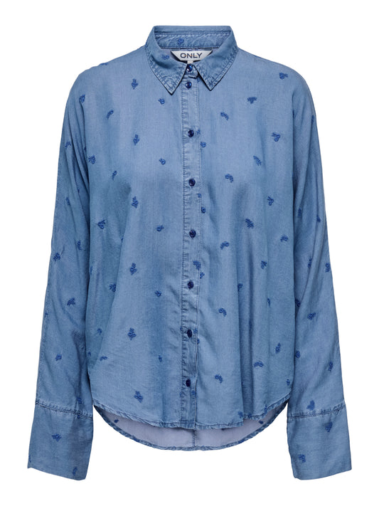ONLNEW GRACE CHARIS LIFE LS SHIRT CC WVN