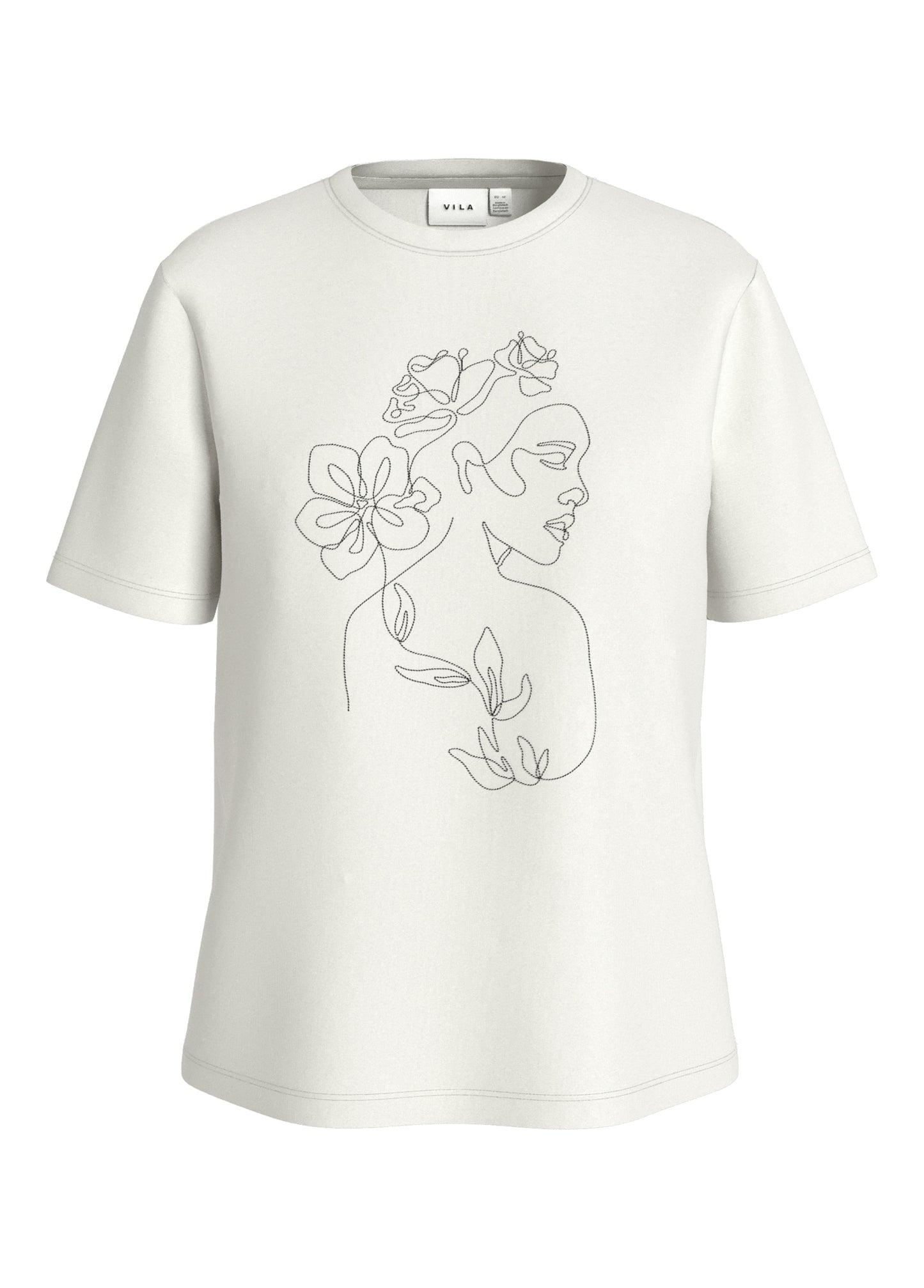 VISYBIL STICHED S/S O-NECK T-SHIRT/LC