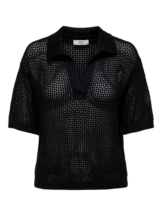 JDYTIKKA S/S POLO PULLOVER KNT NOOS