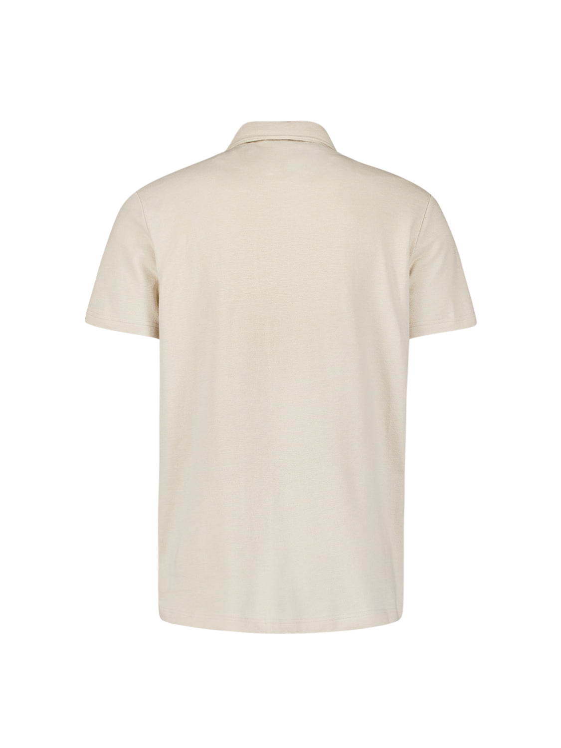 Shirt Short Sleeve Jersey Revers Collar Solid Terry