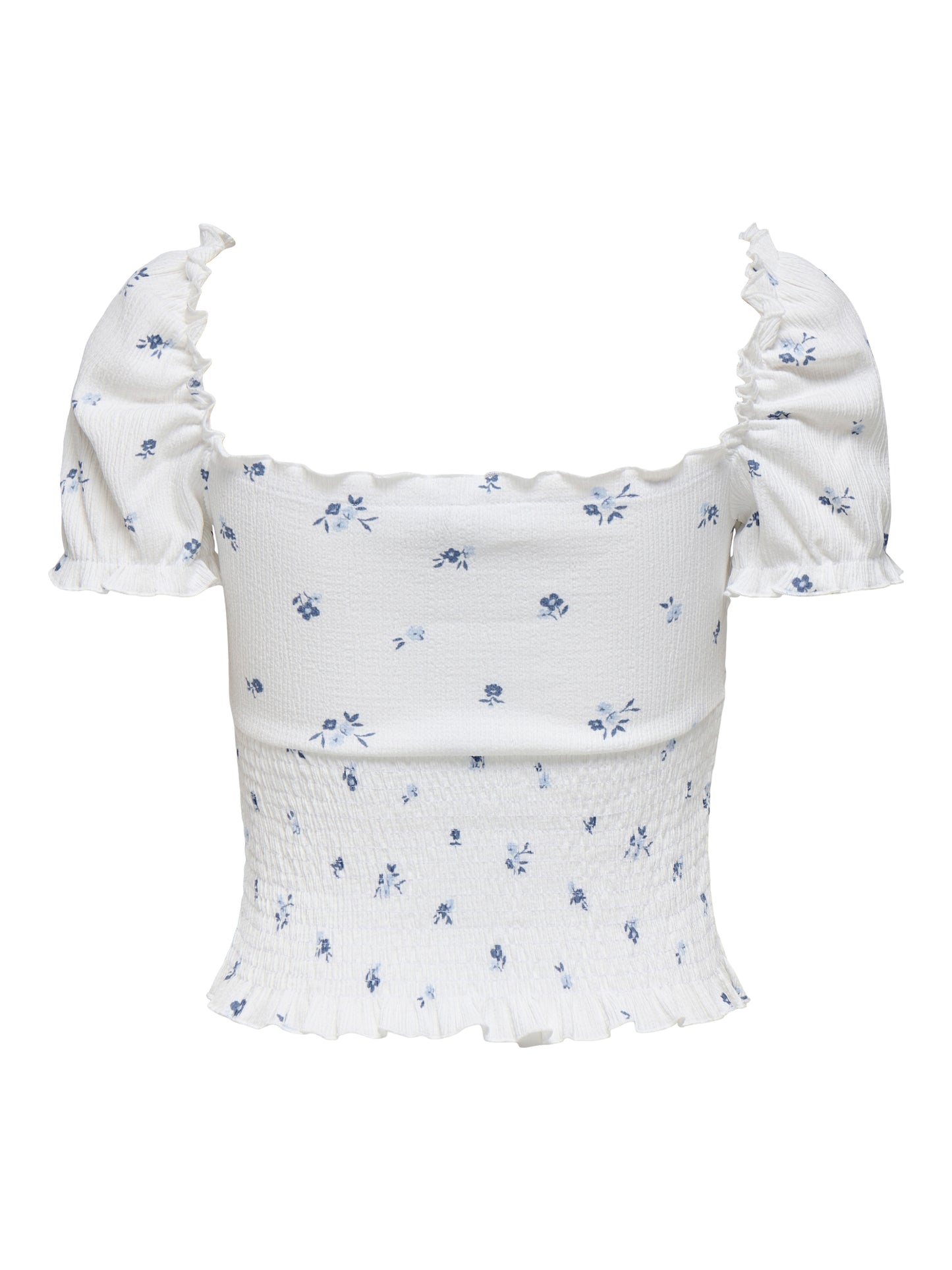 ONLHILLARY AOP SMOCK S/S TOP CS OX JRS