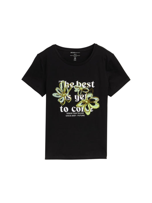 T-Shirt mit Blumen-Print