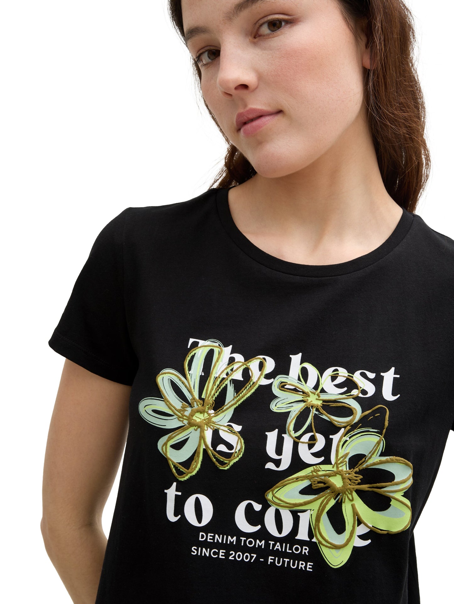 T-Shirt mit Blumen-Print