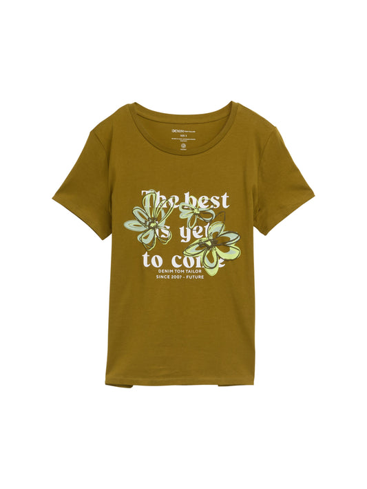 T-Shirt mit Blumen-Print